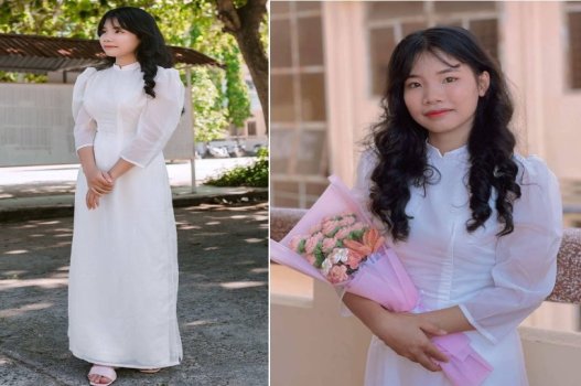 Áo dài thướt tha nhảy nhót siêu dâm