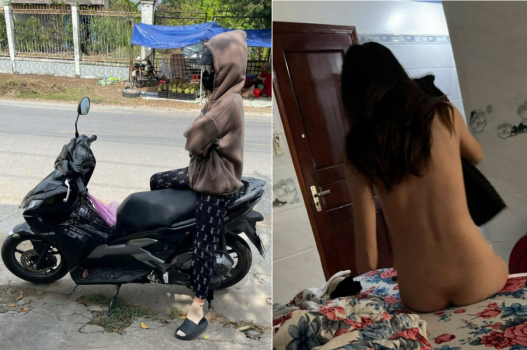 Bảo ngại ngùng nhưng vẫn cởi quần áo
