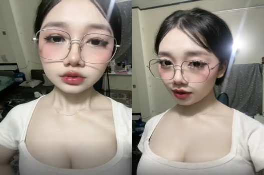 TikToker bầu khủng bị quay trộm